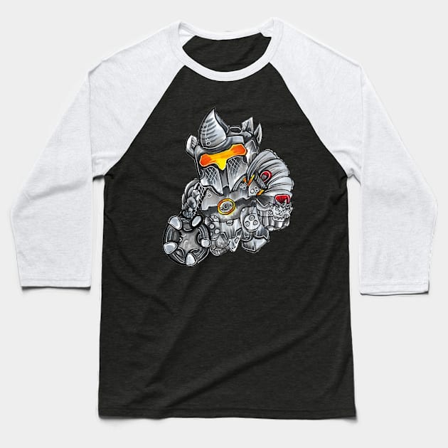 reinhardt overwatch chibi Baseball T-Shirt by Geeky Gimmicks